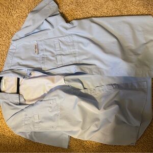 Columbia Sky Blue Button-Up Shirt